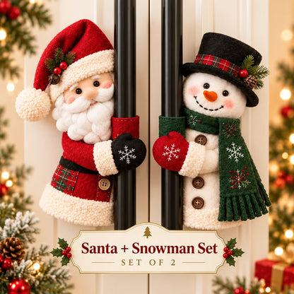 ☃️🎅Christmas Santa & Snowman Handle Huggers