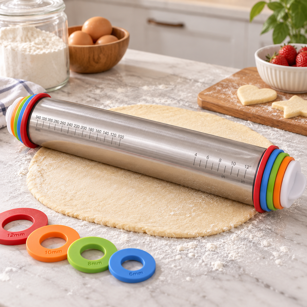 Steepzavo Rolling Pin Thickness Rings
