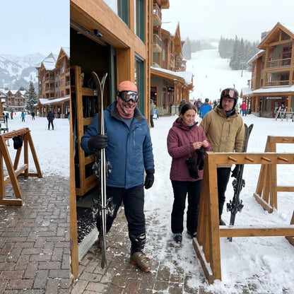 🎿Funny Old Man Ski Mask – The Ultimate Slope Prank