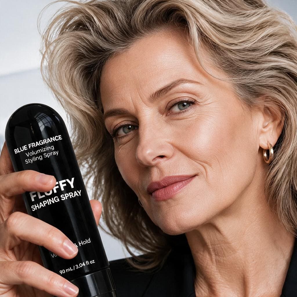 ✨Fluffy Hair Shaping Spray, Long Lasting Peach Scent Volumizing Hair Mist for All-Day Hold